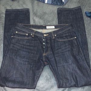 Gustin Slim selvedge denim jeans.